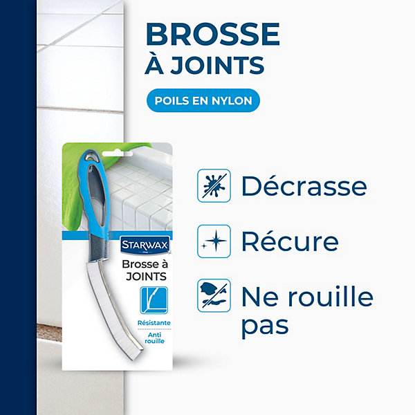 Brosse à joints de carrelage mural ou de sol Starwax