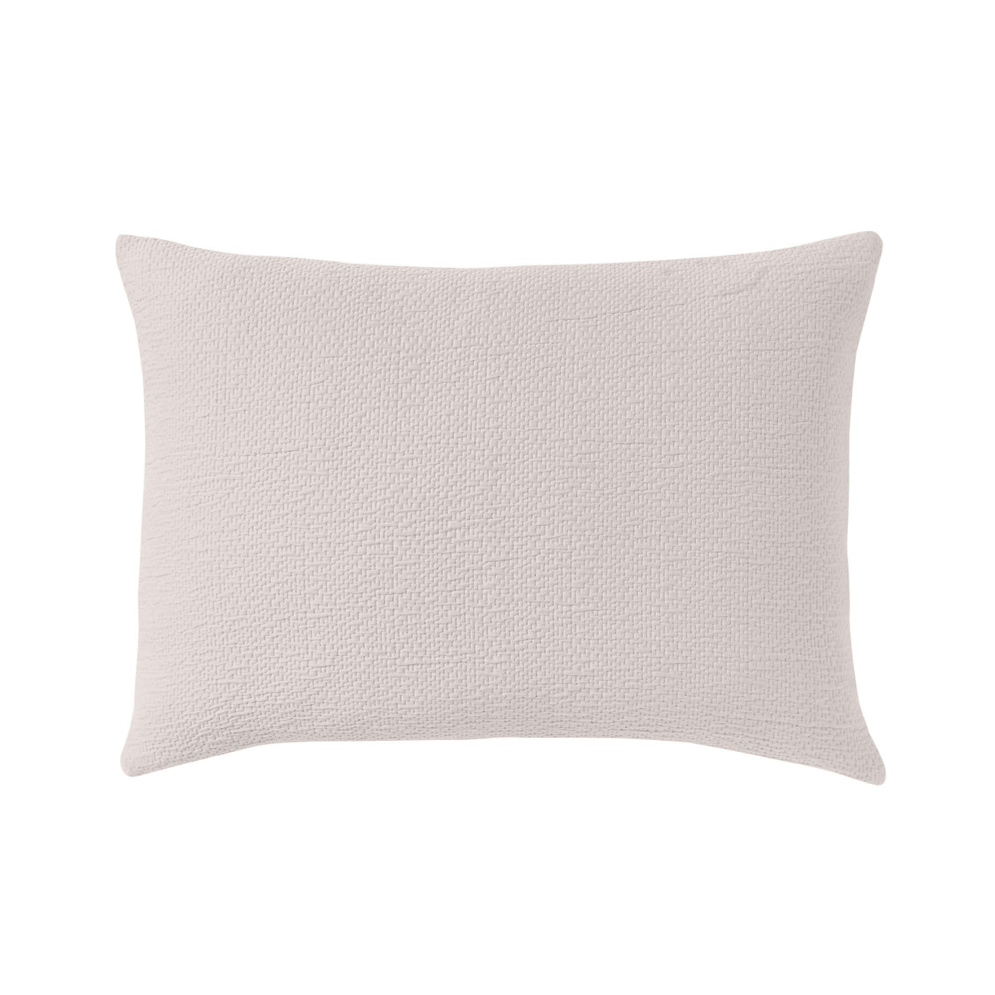 POEME - Housse de coussin texturée en jacquard de coton greige 40x60