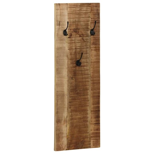 NNEVL Wall-mounted Coat Racks 2 pcs Solid Mango Wood 36x110x3 cm