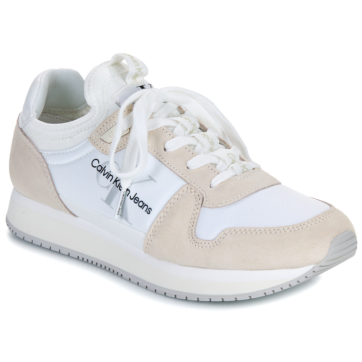 Calvin Klein Jeans - RUNNER SOCK LACEUP NY-LTH W - White