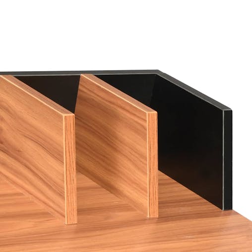 NNEVL Desk Black and Brown 80x50x84 cm