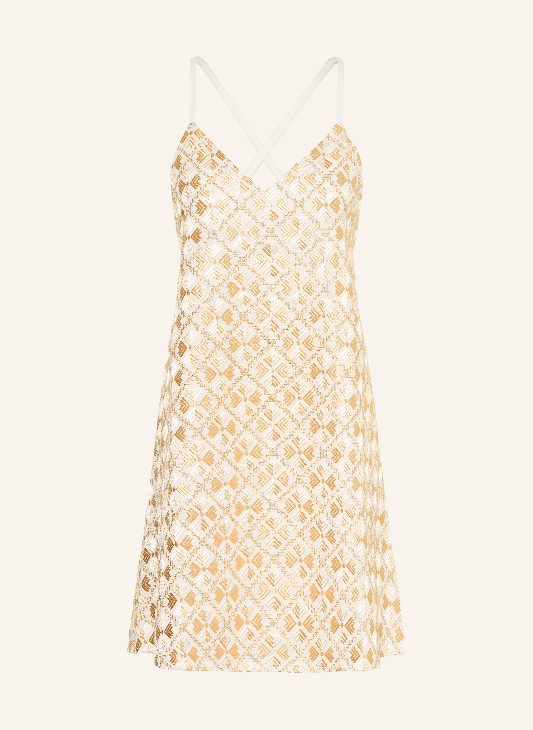 Greek Archaic Kori Strandkleid mit Glitzergarn