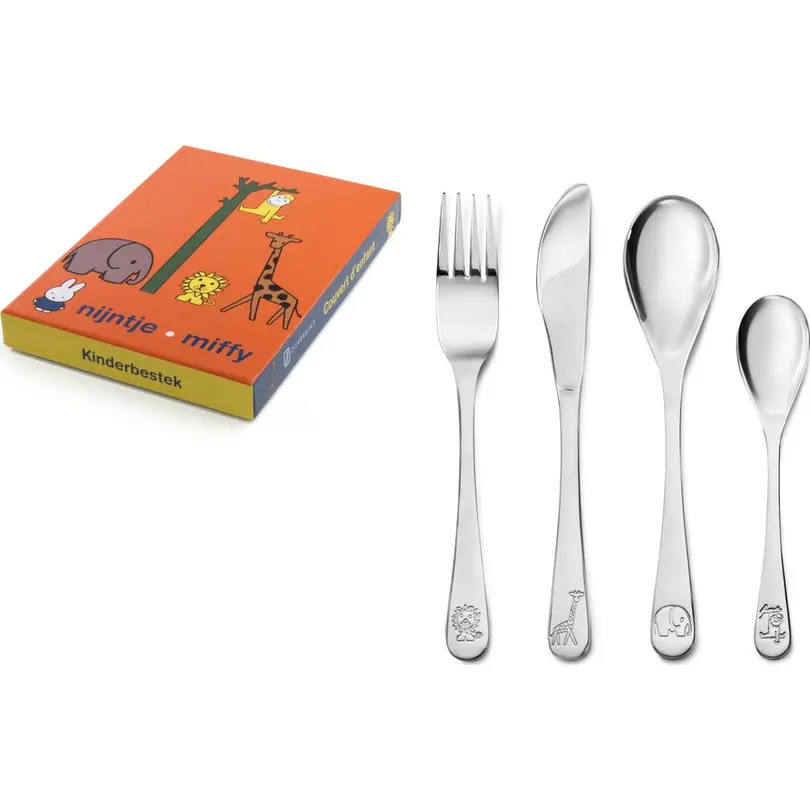Besteckset 4er-Set Miffy Zoo