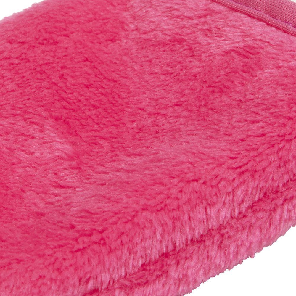 Gant démaquillant fuchsia en coton x2