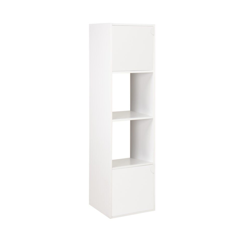 Colonne en bois 4 cases Adam blanche 30xP29,5xH120cm