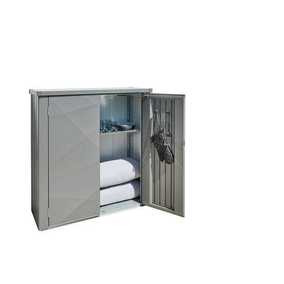 Terrassenschrank »Romeo«, BxHxT: 132 x 140,2 x 57 cm, quarzgrau-metallic