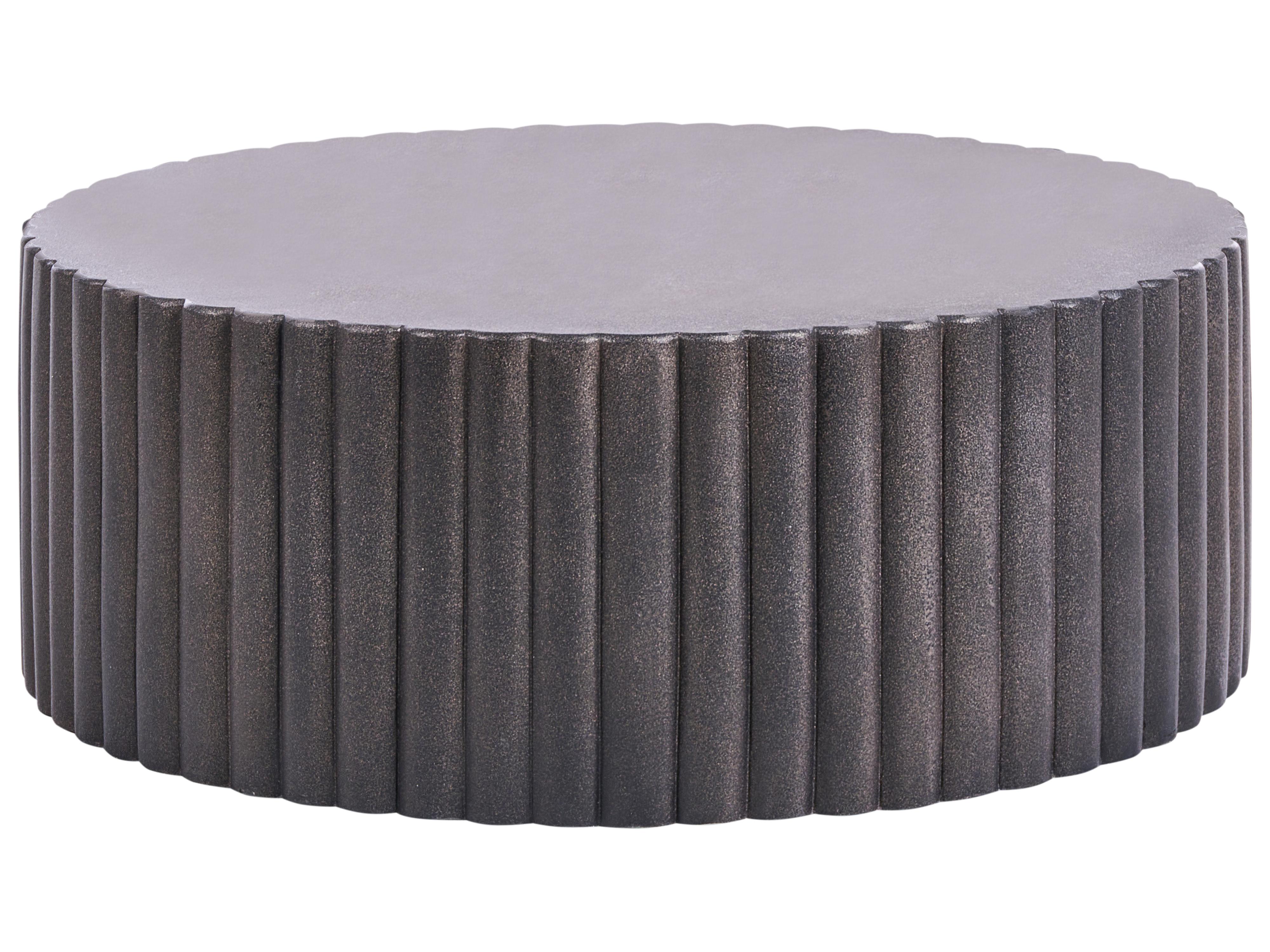 Coffee Table POZZA 117 cm 117 cm Black