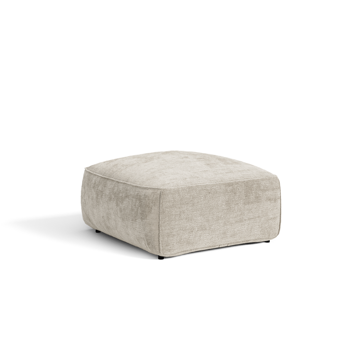 Premium Interiors - Poef LOMI - fluweel met reliëf mol 75cm