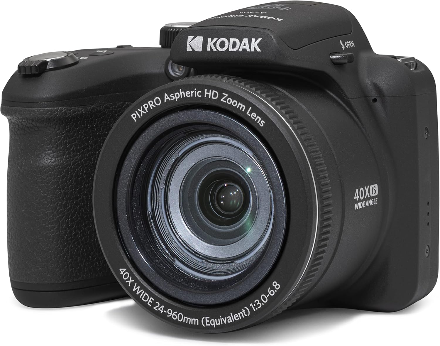 Kodak PIXPRO AZ405-BK 20MP Digital Camera  40X Zoom  24mm Wide Angle Lens  Image Stabilization  1080p Full HD Video  3 LCD  Black