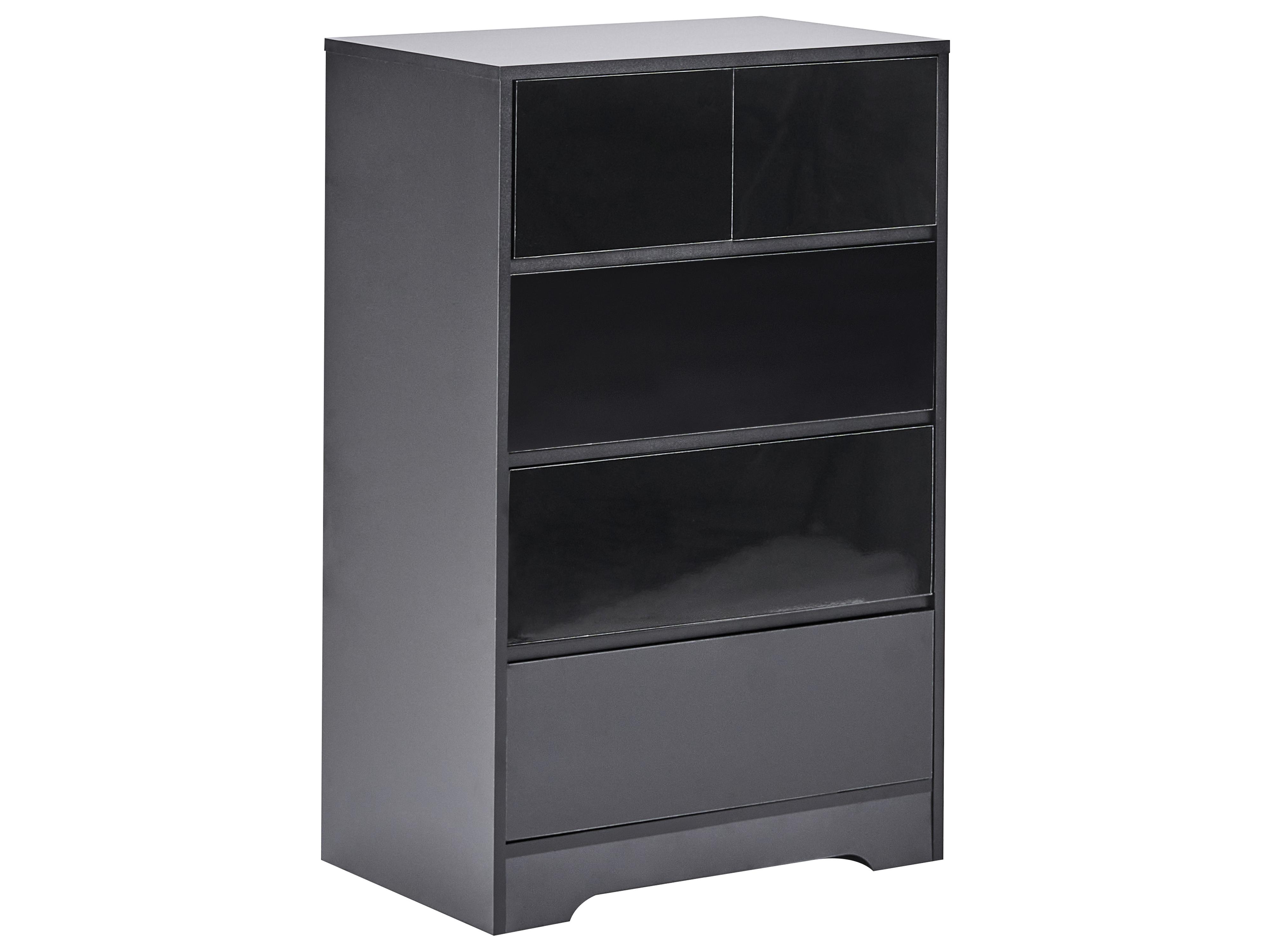 5 Drawer Chest ALBERTA Black