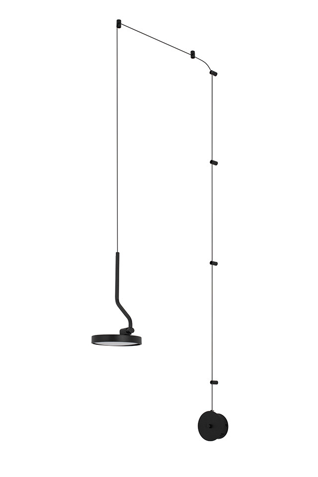 MOOSEE lampa ścienna FLAT czarna