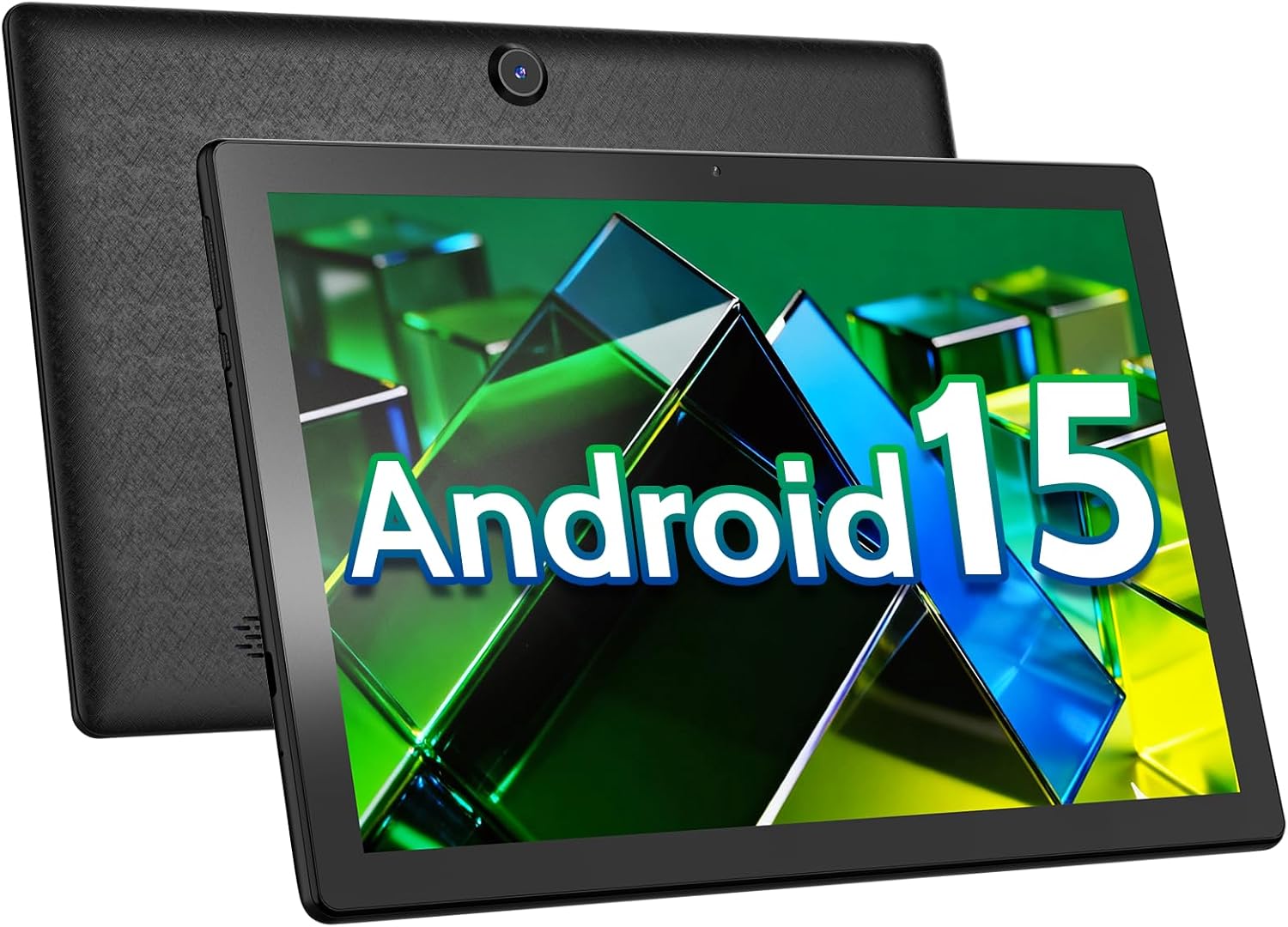 DigiLand Android 15 Tablet,10.1 Android Tablets with Octa-core Processor 6GB RAM+64GB ROM(Support Expand TF) 2MP Front/5MP Back Camera,6000 mAh Battery,2025 Android WiFi Tablet-Black (6+64GB)