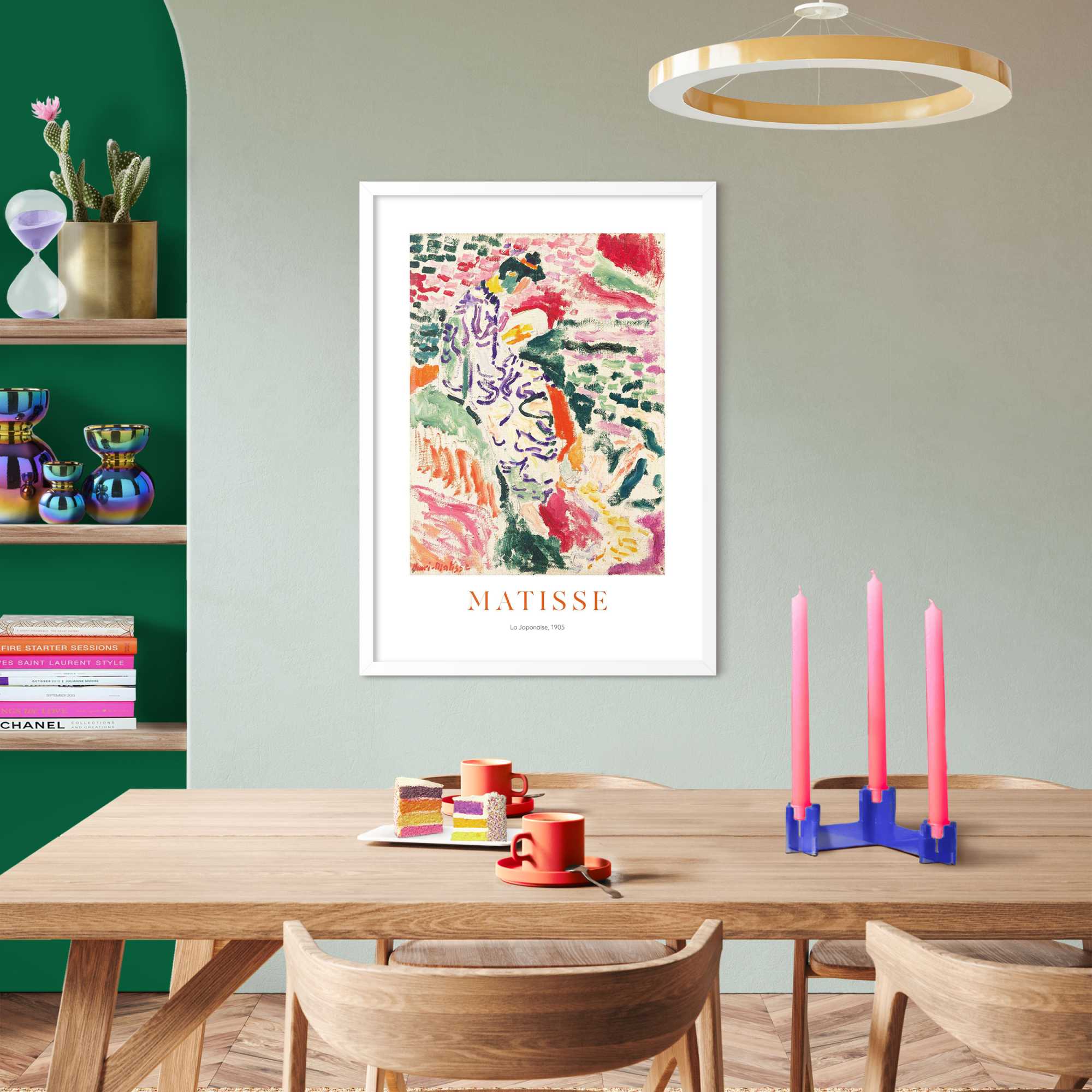 Reinders - Matisse La Japonaise - Schilderij 70x50cm Wit