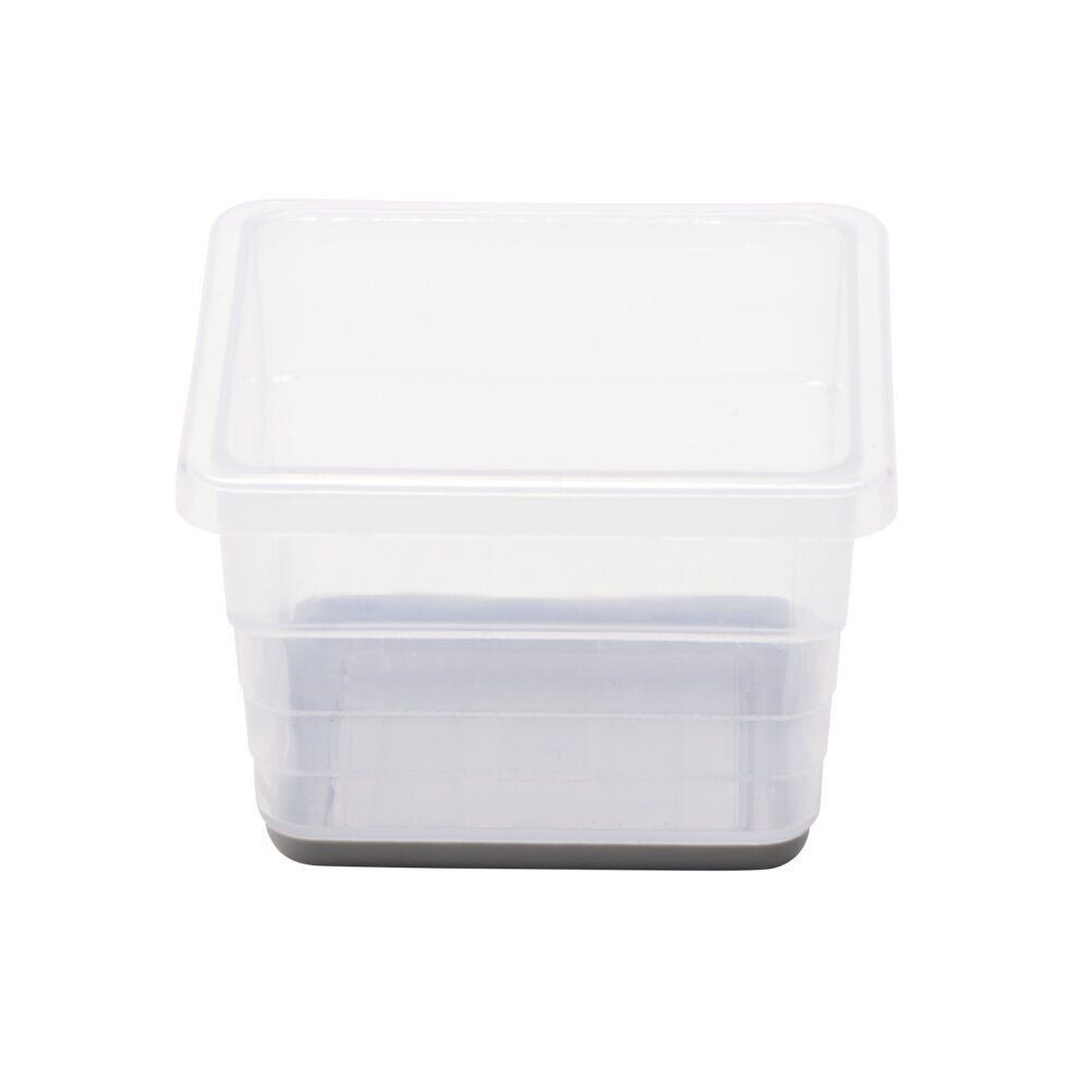 Organisateur tiroir plastique blanc transparent 8x8xH5cm