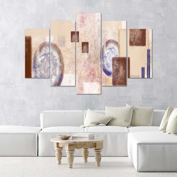 Feeby Obraz 5 częściowy Dyskretna abstrakcja 100x70