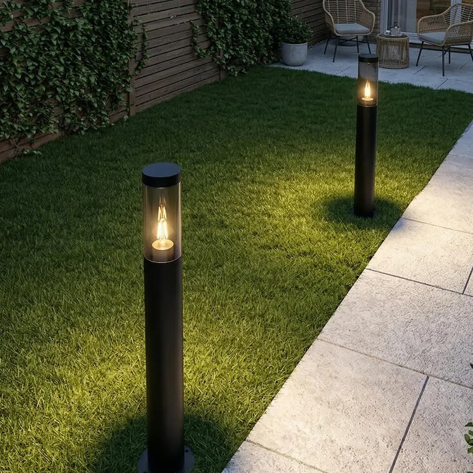 Qazqa sokkellamp rox zwart e27