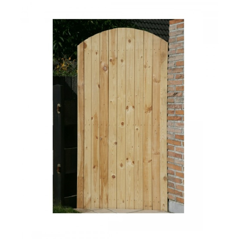 Porte massive arquée 90 x 180 cm SOLID