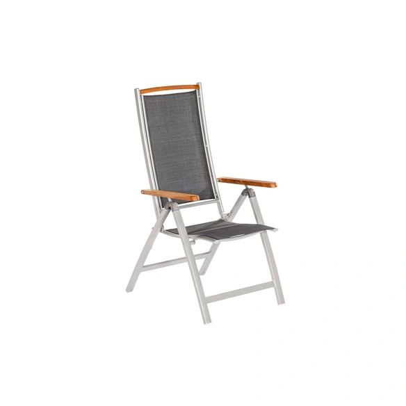 Klappstuhl »Siena«, BxTxH: 64 x 64 x 117 cm, Aluminium/ Textil/ Akazienholz
