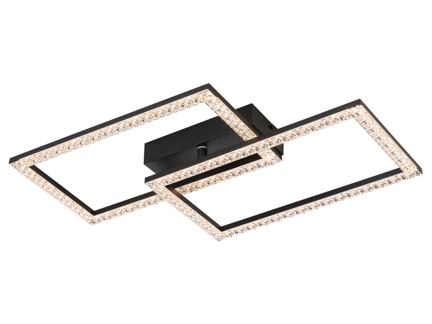 Lampa sufitowa Elza LED 2-punktowa 50 cm akrylowa czarna