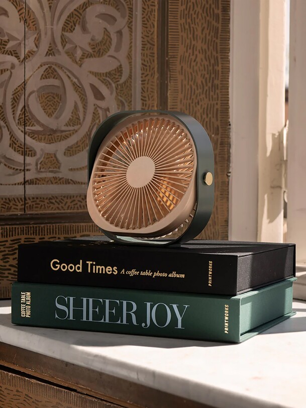 Ventilateur portable fantastic vert - kubbick (printworks) vert