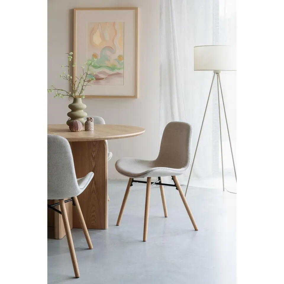 Housecraft Lester Eetkamerstoelen Beige - Set van 2