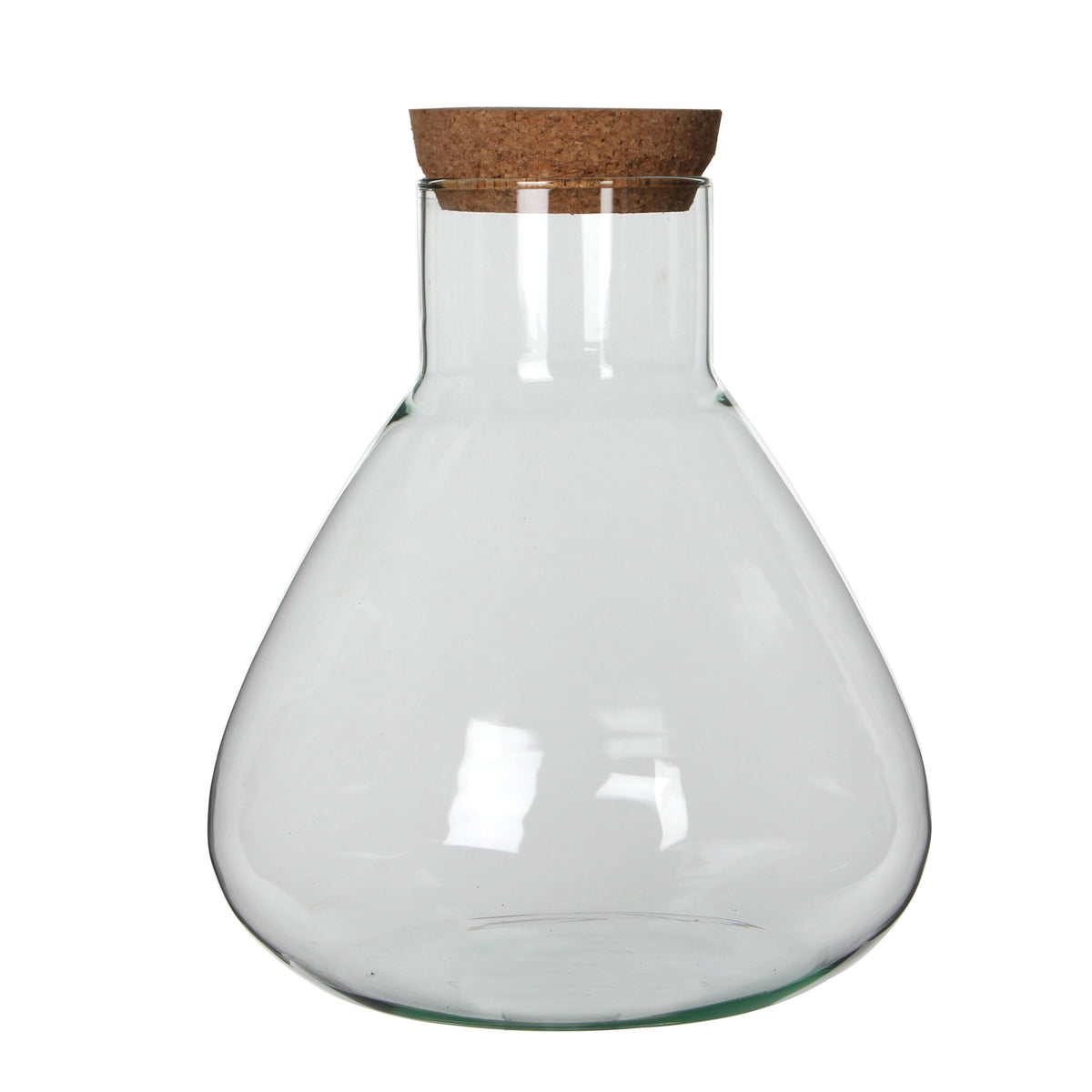 Mica Decorations Emily Voorraadpot - H32 x Ø30 cm - Gerecycled Glas - Transparant
