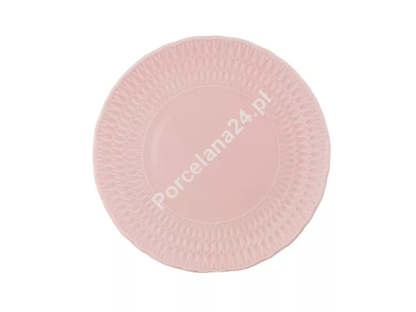 Komplet talerzy na 6 osób (18el) Ćmielów - Sofia LB07 Różowa LB07 TP26