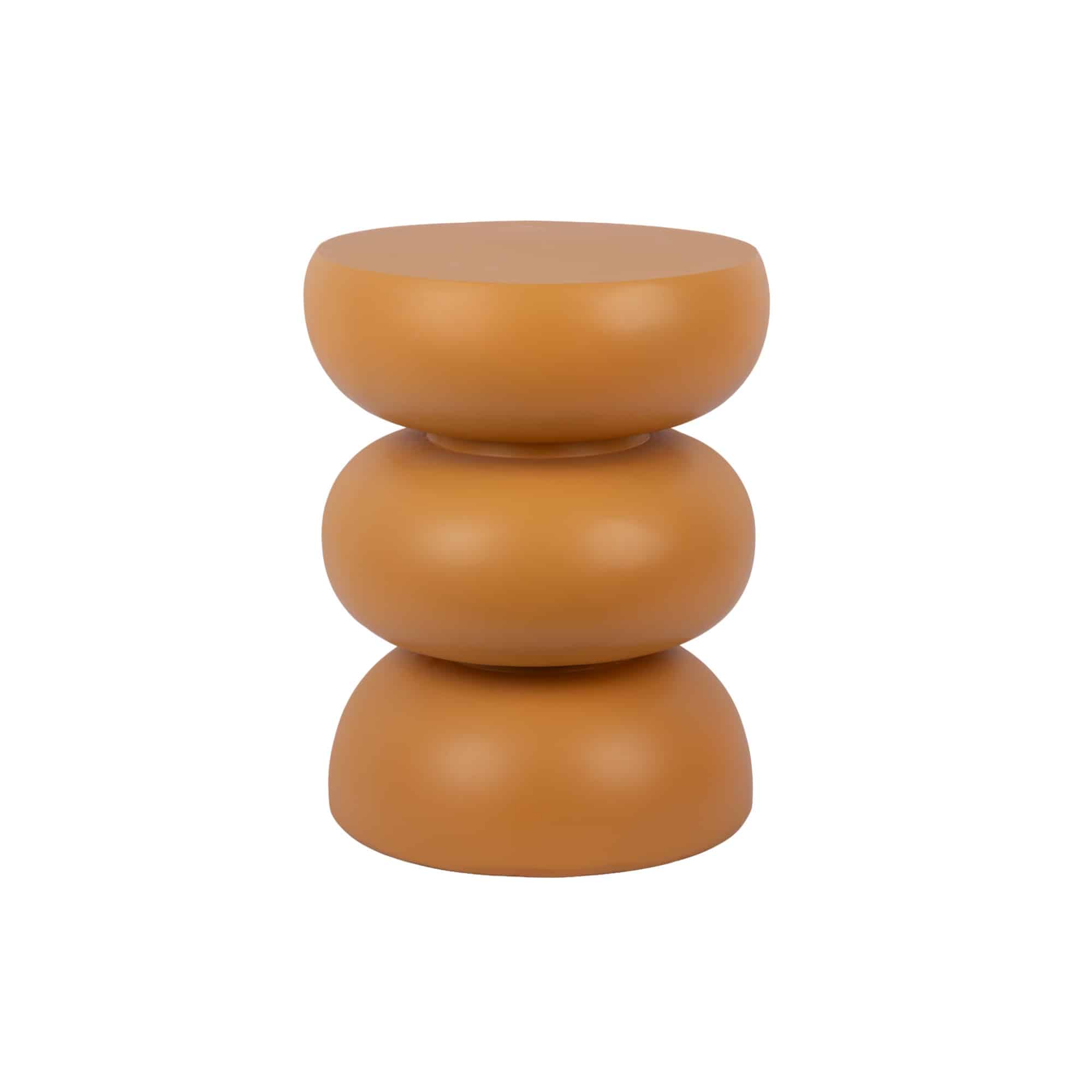 Leitmotiv kruk Curva - geel - Ø35.5cm