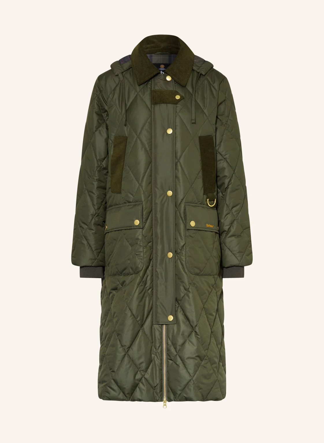 Barbour Steppmantel RUDSON im Materialmix