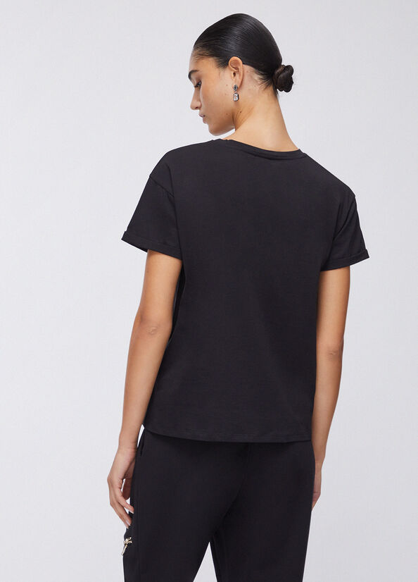 T-shirt con tasca gioiello