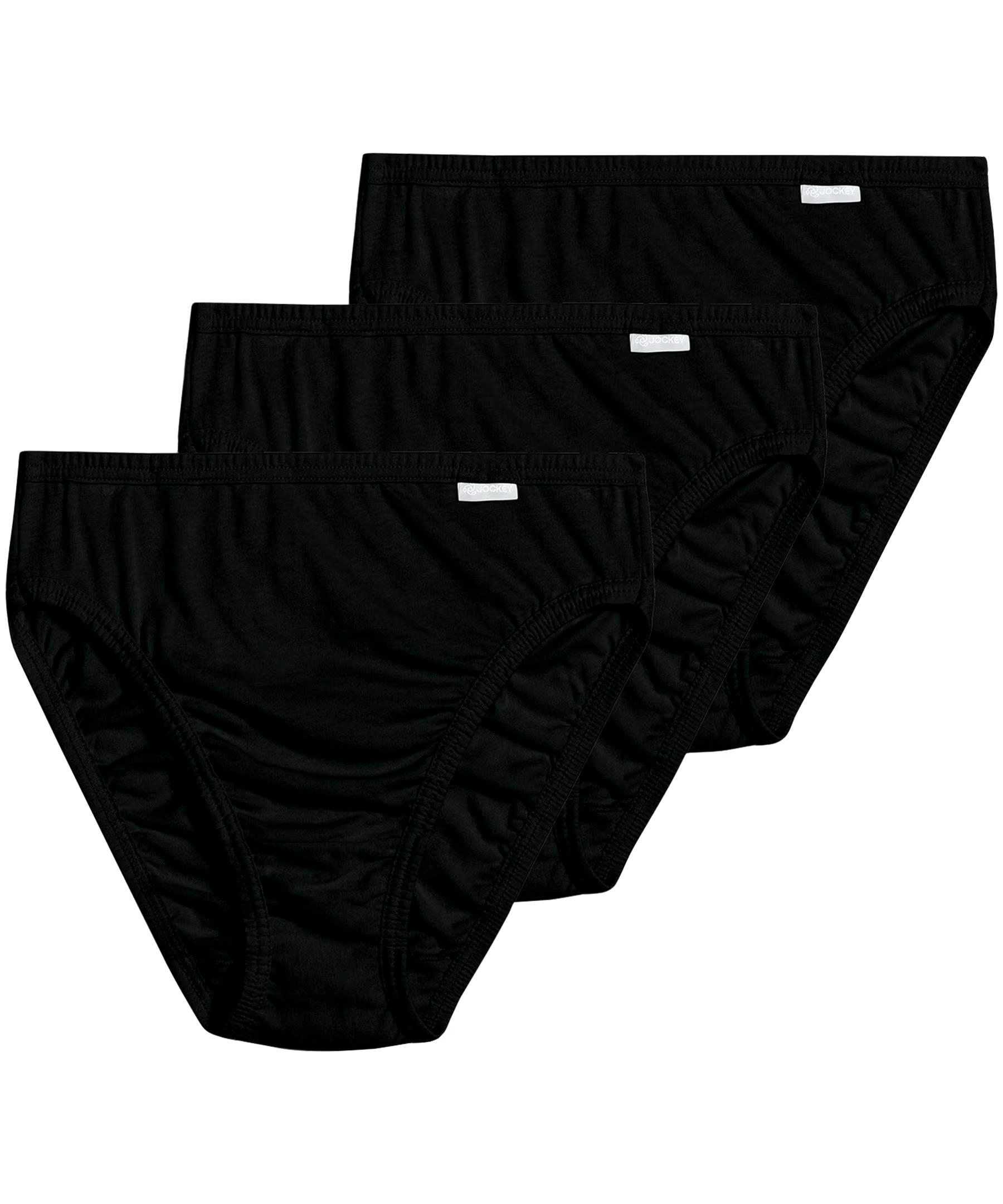 Jockey Women's 3 Pack Classic Fit Basic French Cut Briefs Underwear - Extended Size