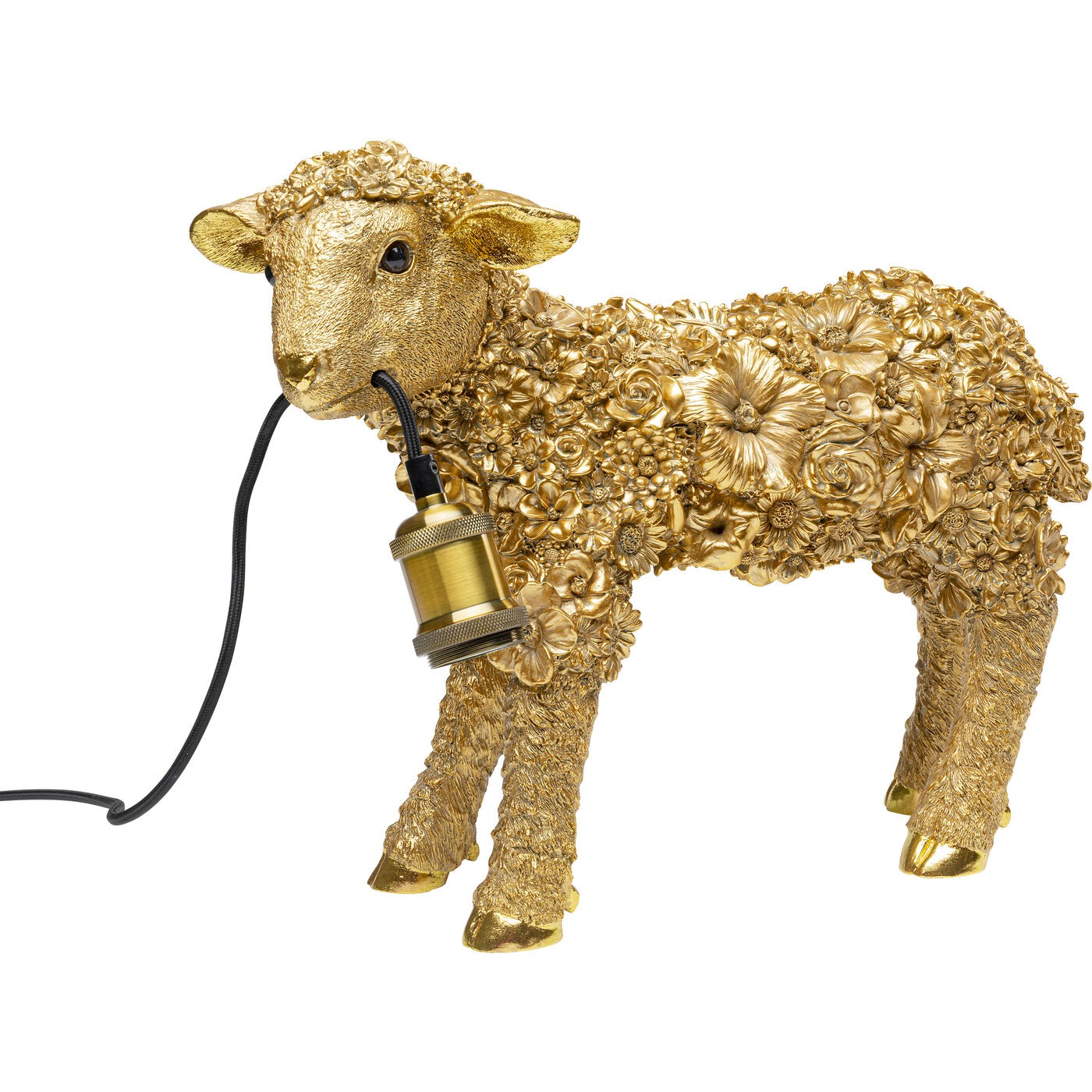 Kare Design tafellamp - bloem schapen - goud