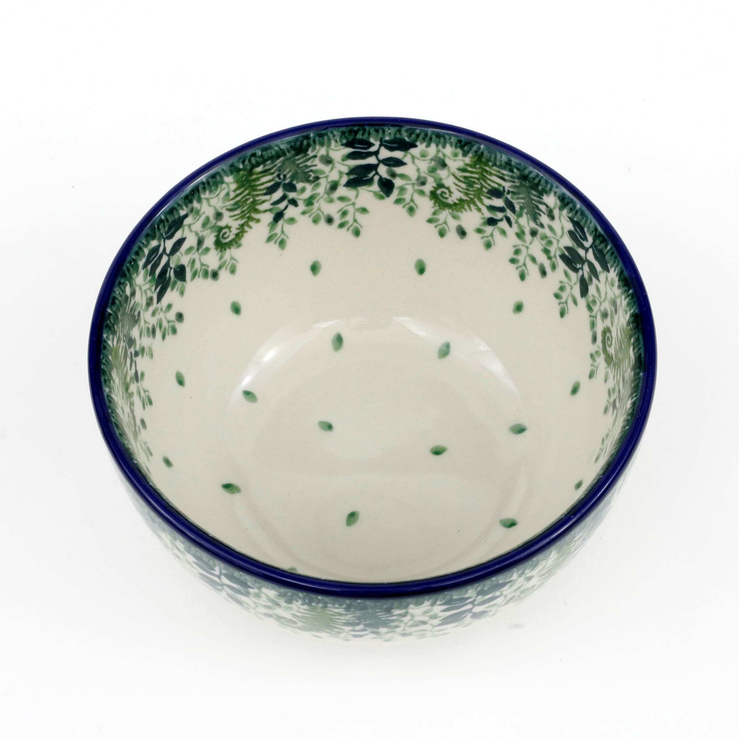 Miska ceramiczna 986  2206X Zielone paprocie