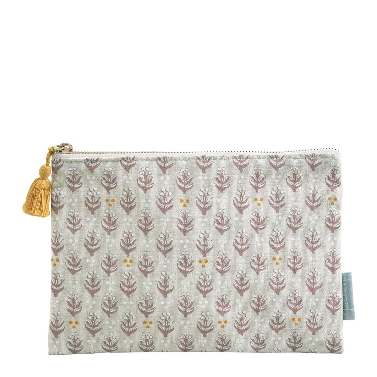 - Pochette aux imprimés indiennes