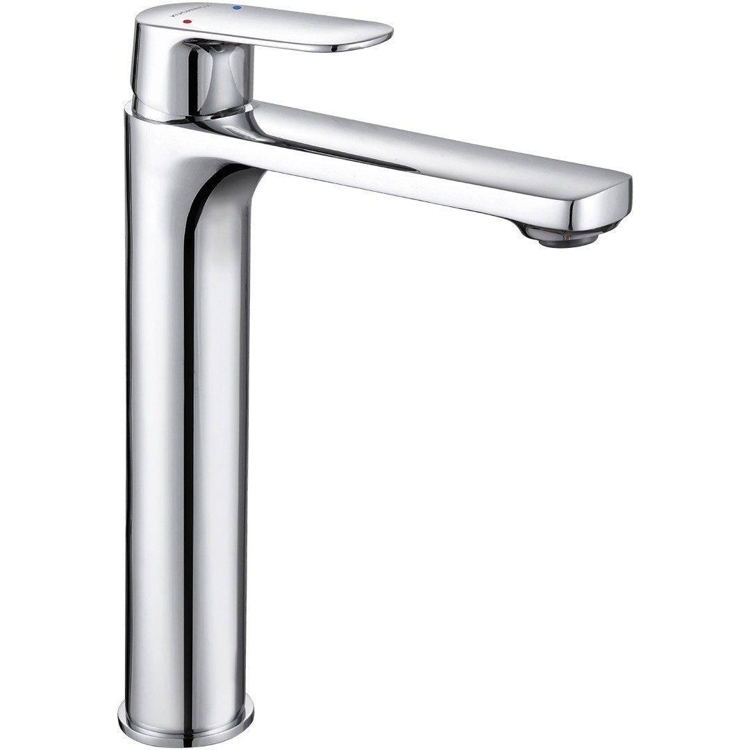 Gava Bateria Umywalkowa Nablatowa Wysoka Chrom Korek Click-Clack