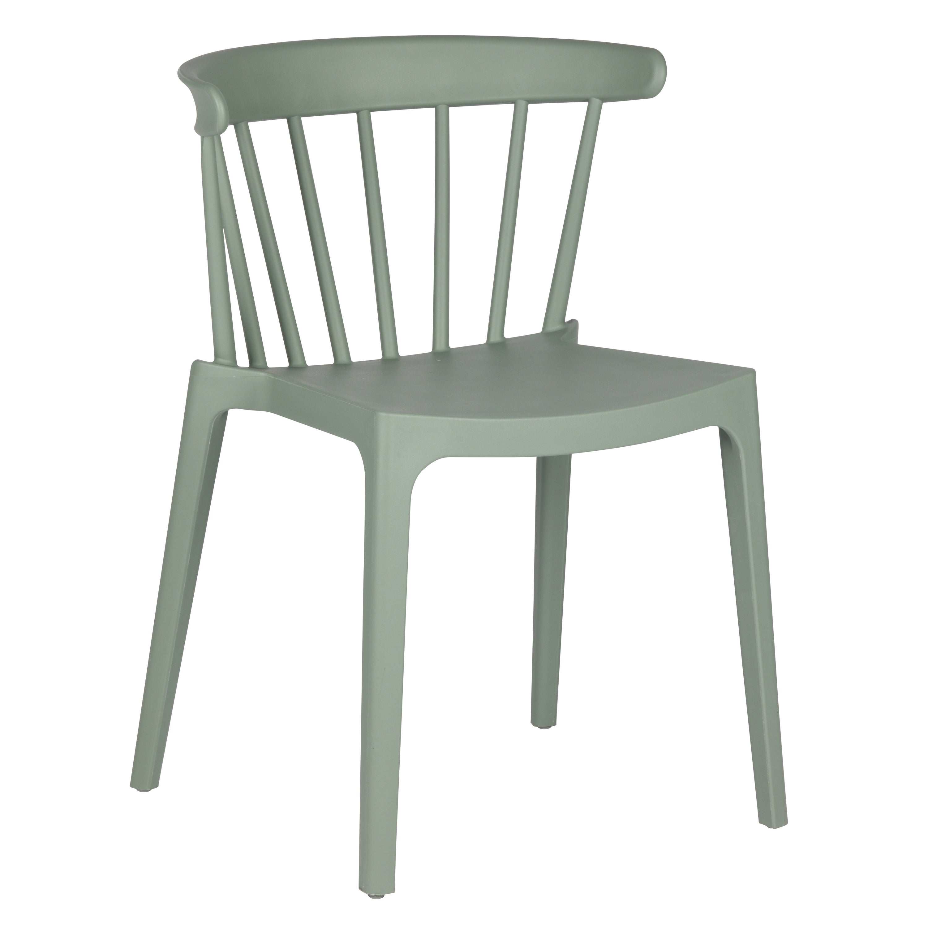 Woood Bliss Spijlenstoel - Jadegroen