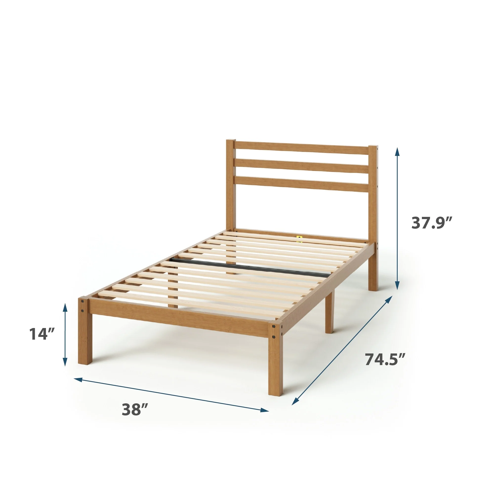 Priage by ZINUS Maddie Bamboo Platform Bed Frame
