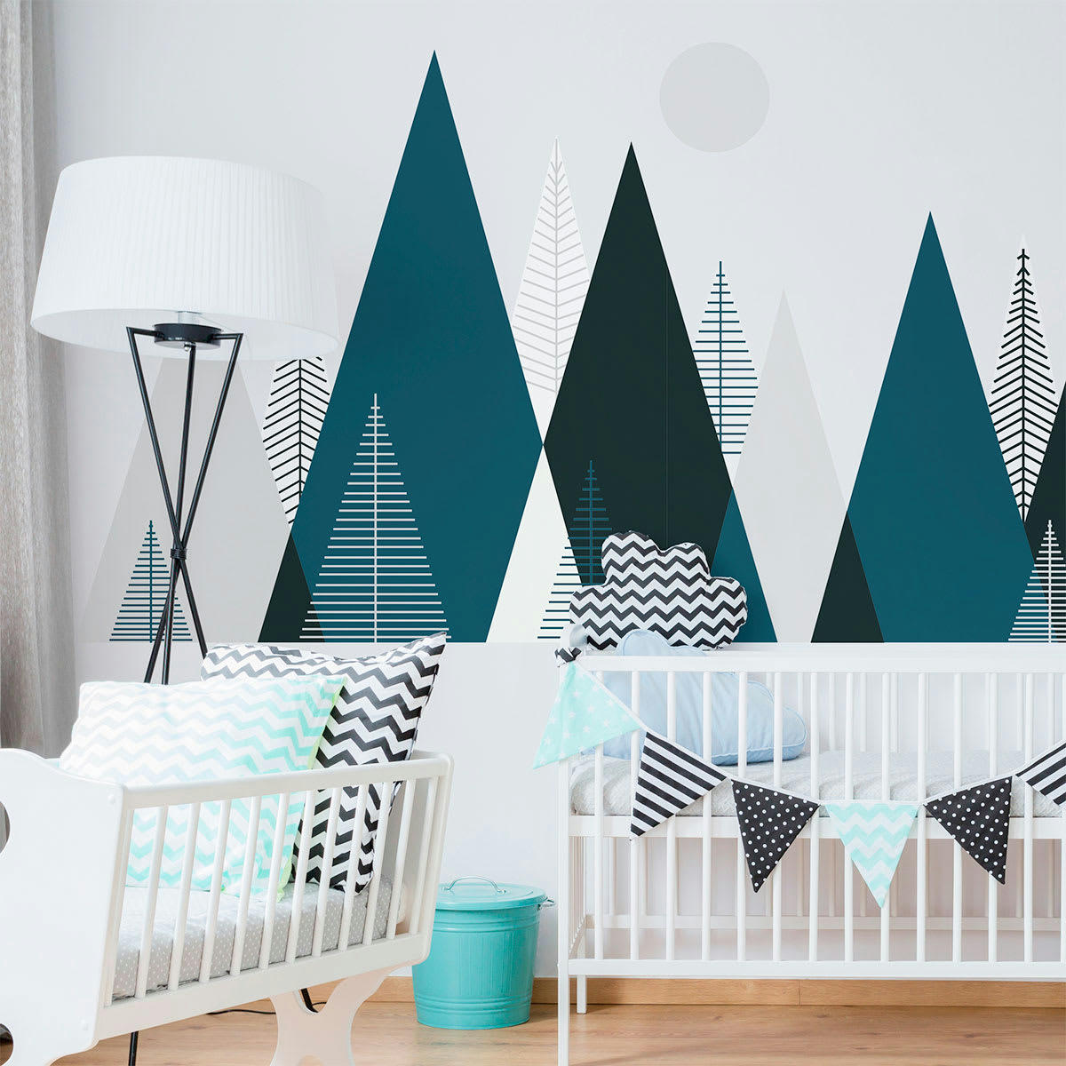 - Stickers enfant montagnes scandinaves artika 60x90cm