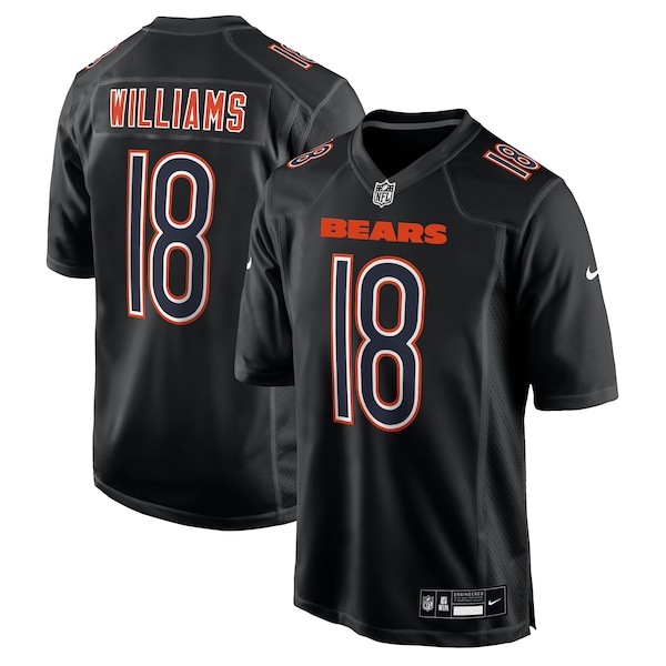 Caleb Williams Chicago Bears Nike Fashion Jersey - Carbon Black/White