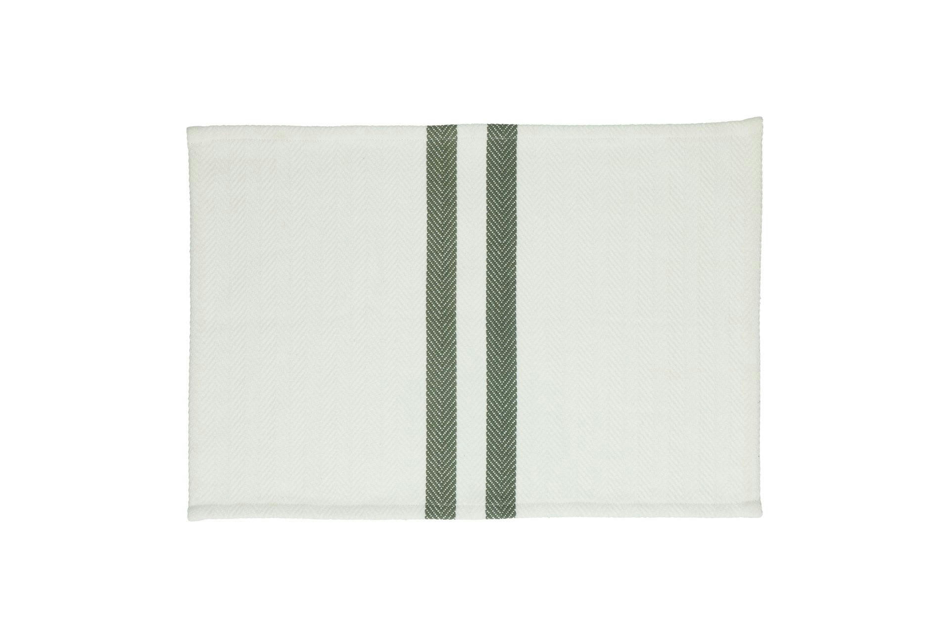 TIZIA - Lot de 4 sets de table en coton beige