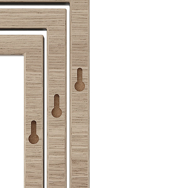 étagère murale cube modulable Form Rigga effet chêne vendue par 3 pièces