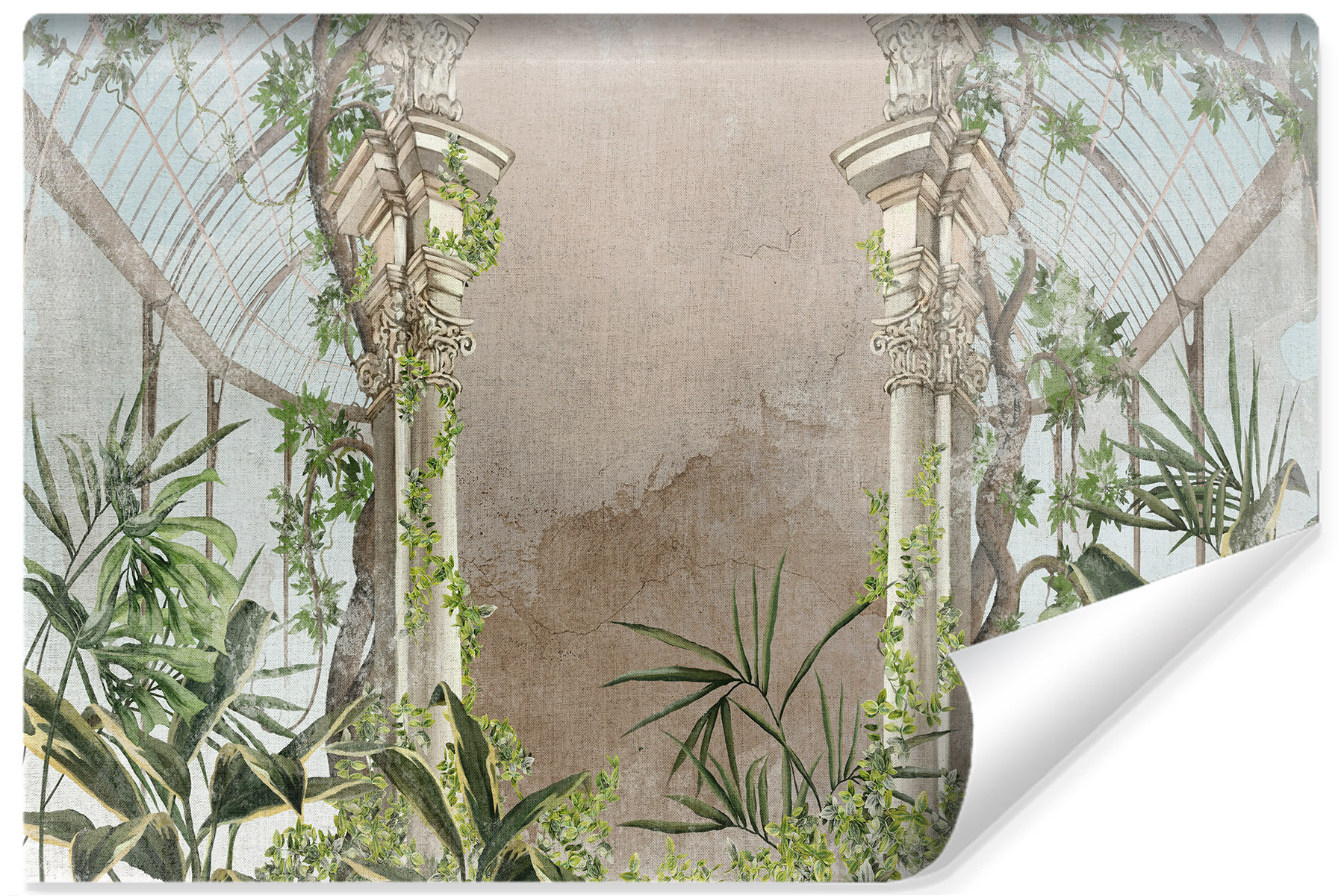 Fototapeta Ścienna Ogród ROŚLINY Vintage 90x60cm