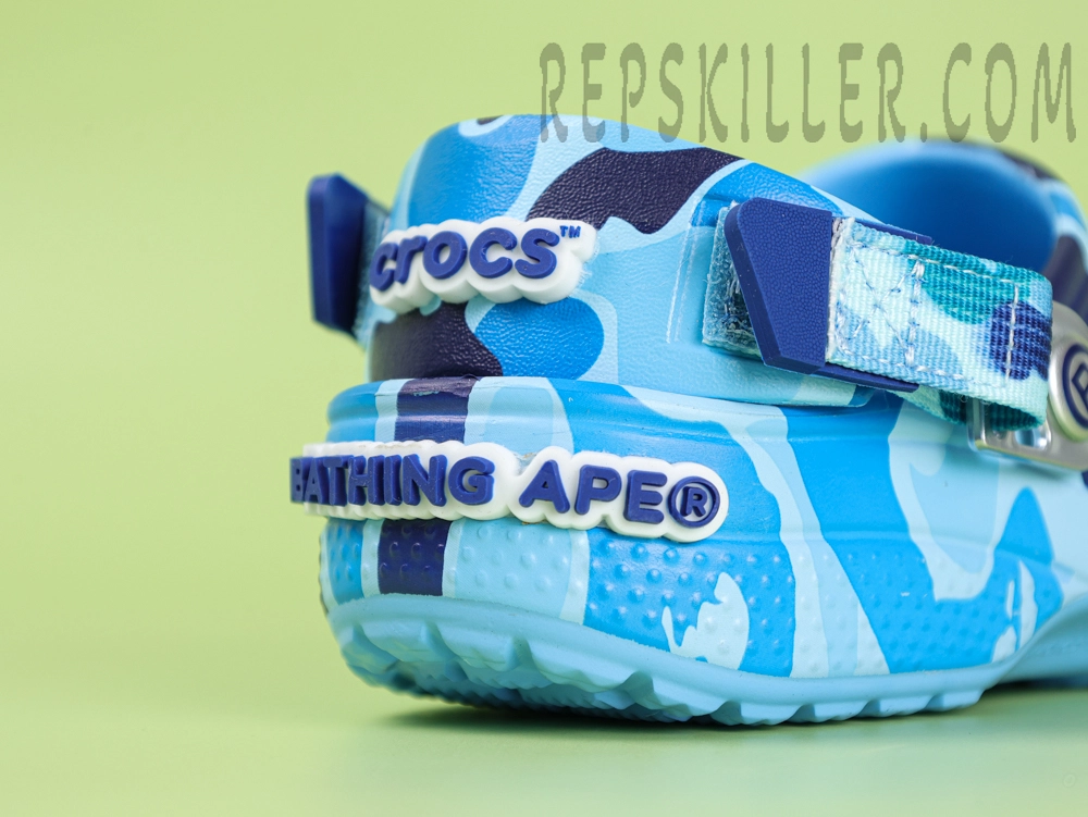BAPE x Crx Classic Clog “ABC Camo Blue”
