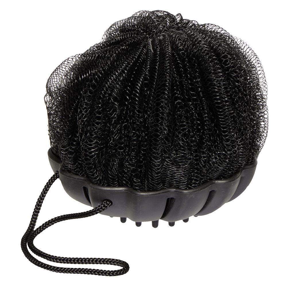 Fleur de douche exfoliante noire