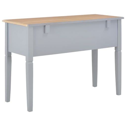 NNEVL Writing Desk Grey 109.5x45x77.5 cm Wood