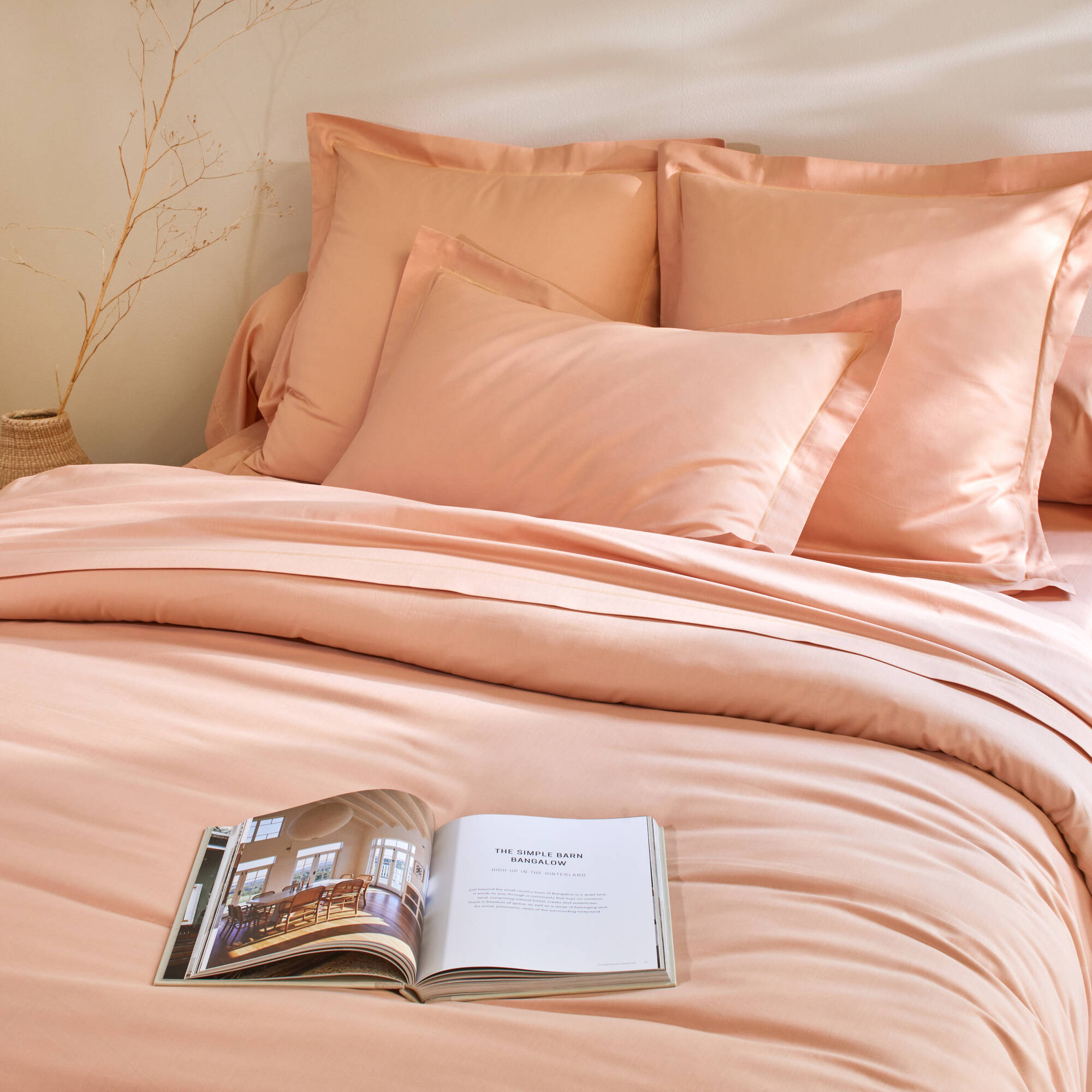 Linge de lit uni coton