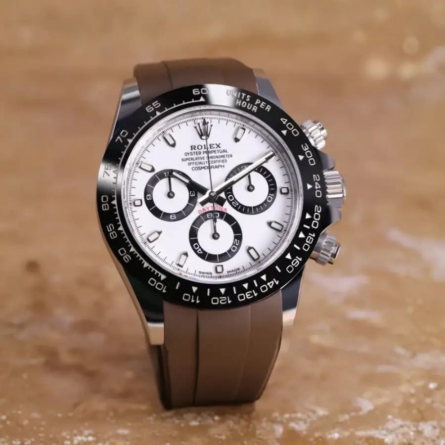 Rolex – Daytona –  Rubber Strap – Brown