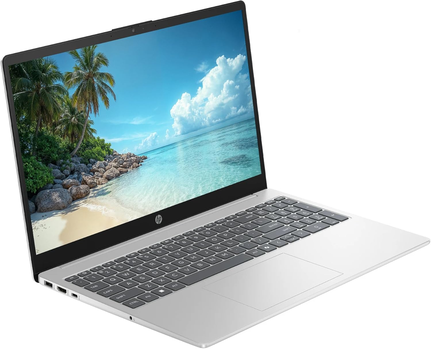 HP 15.6 FHD Touchscreen Business Laptop Computer  Intel 10-Core i5 Processor  16GB RAM 512GB Storage (256GB SSD+256GB Docking Set)  Windows 11  Numeric Keypad  NLY Earphones  Natural Silver