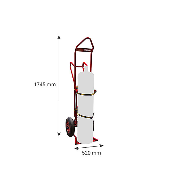 Diable porte-bouteille élingable - 1 grande bouteille B20 / B40 / B50 / B84 - Charge max 250kg - 810008294