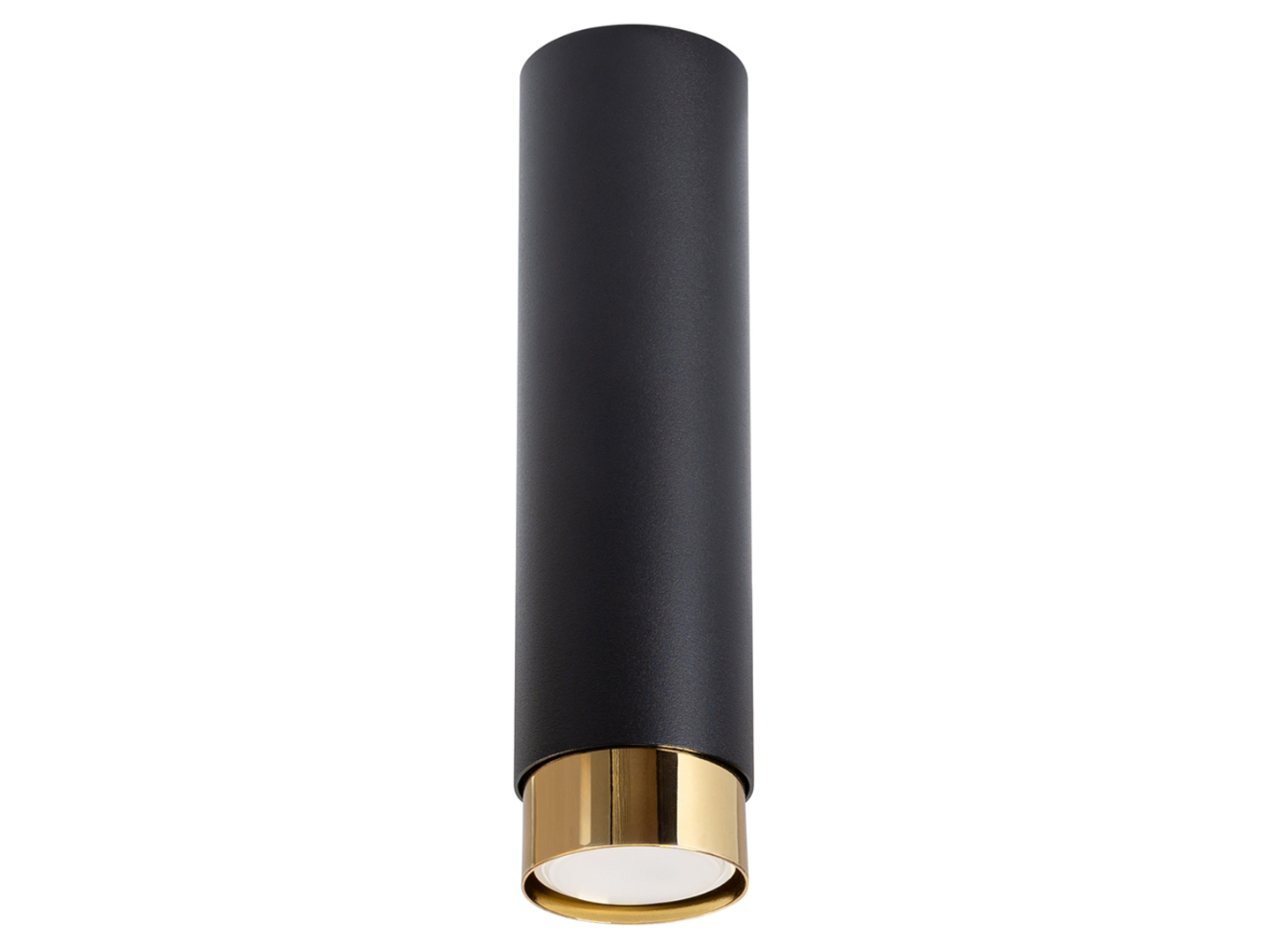 Lampa natynkowa Nero stalowa 22,5 cm czarno-złota